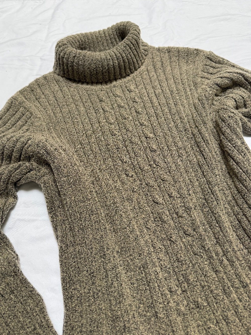VINTAGE 90s Northern Traditions chunky cable knit turtleneck sweater